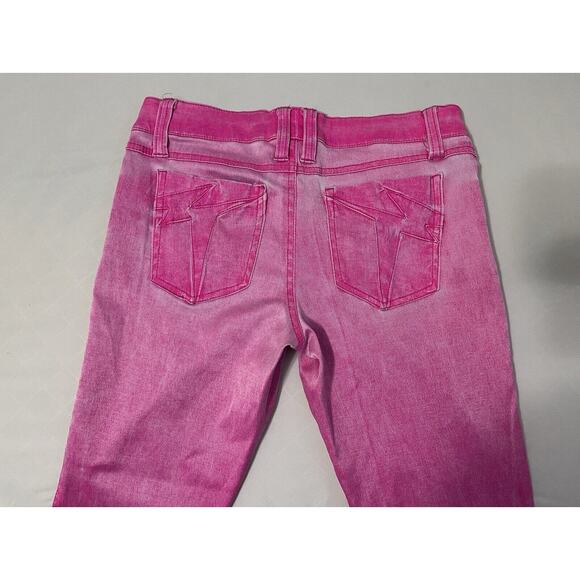 TRIPP NYC DAANG GOODMAN pants womens 7 pink zipper pockets Goth Steampunk Skulls - Picture 5 of 7